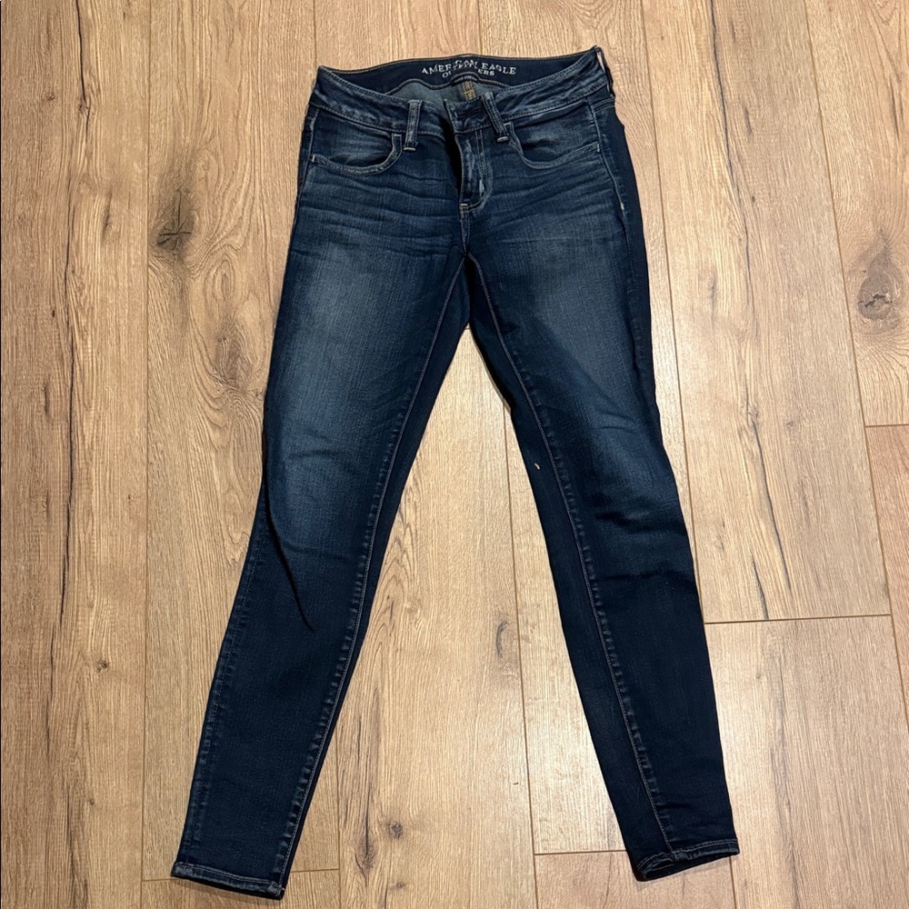 American Eagle Outfitters Dark Blue Skinny Jeans jeggings